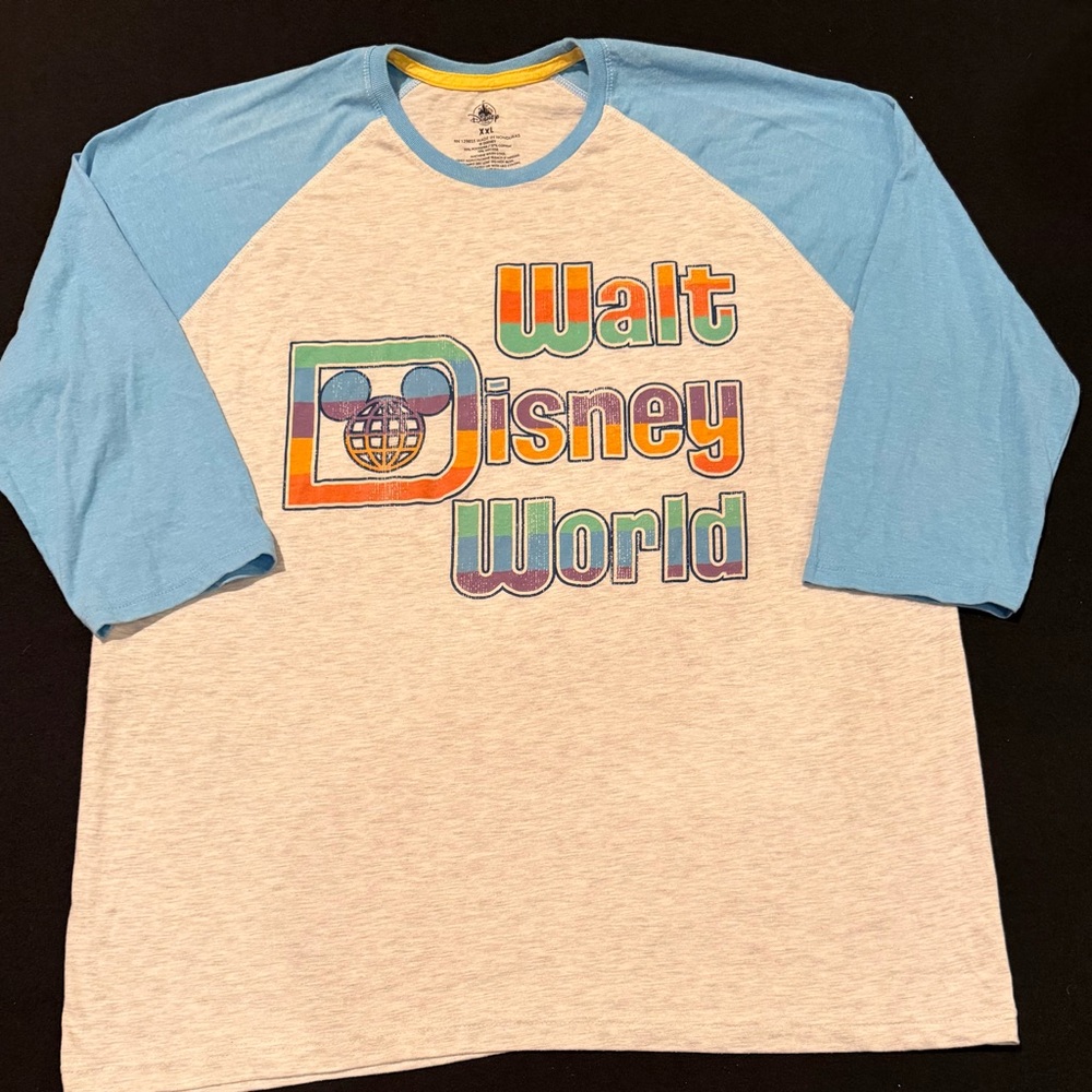 Disney Parks 3/4‎ Sleeve Shirt Walt Disney World Mens Size XXL